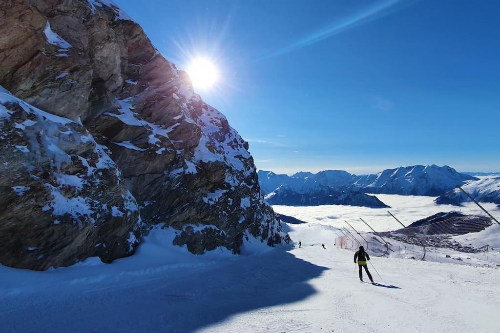 Pieds Des Pistes - Parking Couvert - Plein Sud Альп-д'Юэз Экстерьер фото